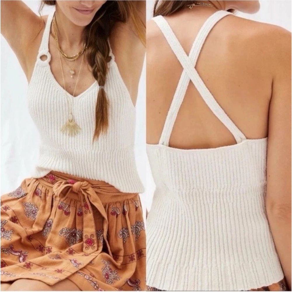 Anthropologie Knit V Neck Tank. Size XS. NWOT.